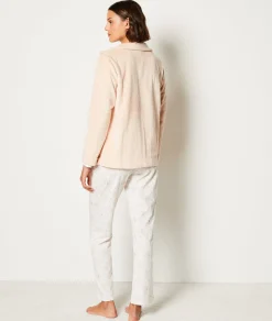 Sale Ensemble 3 pièces de pyjamas veste polaire Pyjamas 2 Et 3 Pièces