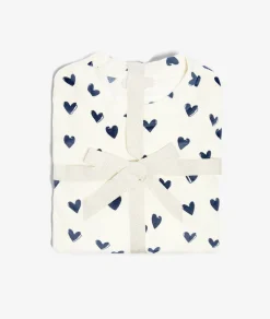 Clearance Ensemble 2 pièces de pyjamas à motifs cœur Pyjamas 2 Et 3 Pièces