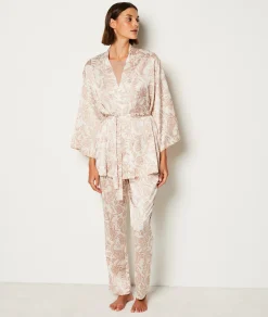 Store Ensemble 3 pièces de pyjamas satiné Pyjamas 2 Et 3 Pièces