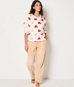 Hot Ensemble 2 pièces de pyjamas polaire Pyjamas 2 Et 3 Pièces