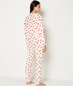 Store Ensemble 2 pièces de pyjamas à motifs cœur Pyjamas 2 Et 3 Pièces
