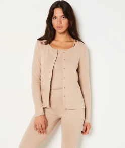 Outlet Ensemble gilet et caraco de pyjama assortis Loungewear