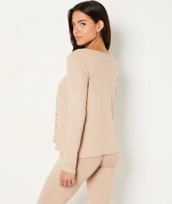 Outlet Ensemble gilet et caraco de pyjama assortis Loungewear