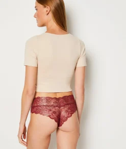 Best Hipster V-shape en dentelle irisée Hipsters