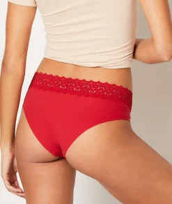 Best Sale Hipster V-shape en microfibre et dentelle Hipsters
