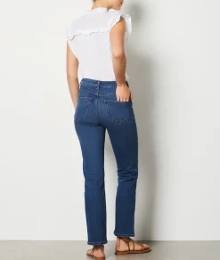 Cheap Jean coupe droite Pantalons Droits
