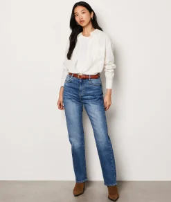 Cheap Jean coupe droite Pantalons Droits
