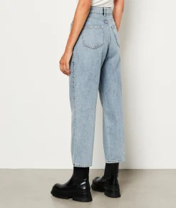 Online Jean coupe droite avec clous Pantalons Droits
