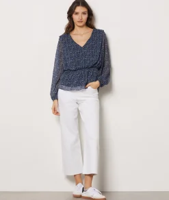 Clearance Jean coupe large 7/8ème Pantalons Larges