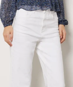 Clearance Jean coupe large 7/8ème Pantalons Larges