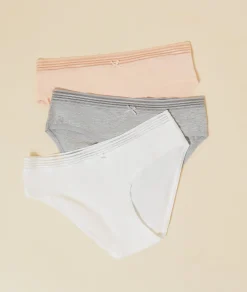Cheap Lot de 3 culottes en coton et dentelle Lots De Slips|Culottes
