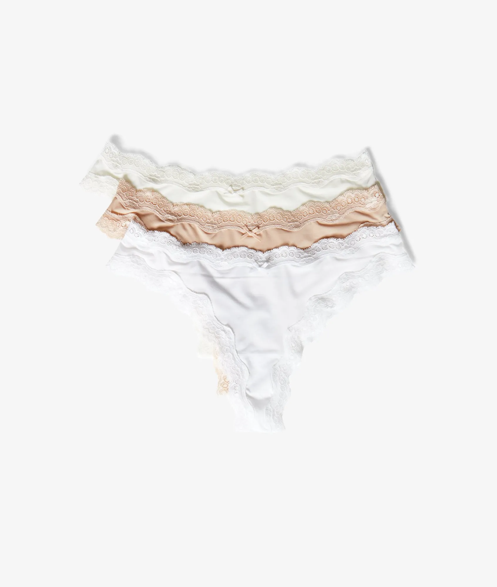 Best Lot de 3 tangas en microfibre et dentelle Lots De Slips