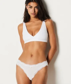 Best Lot de 3 tangas en microfibre et dentelle Lots De Slips