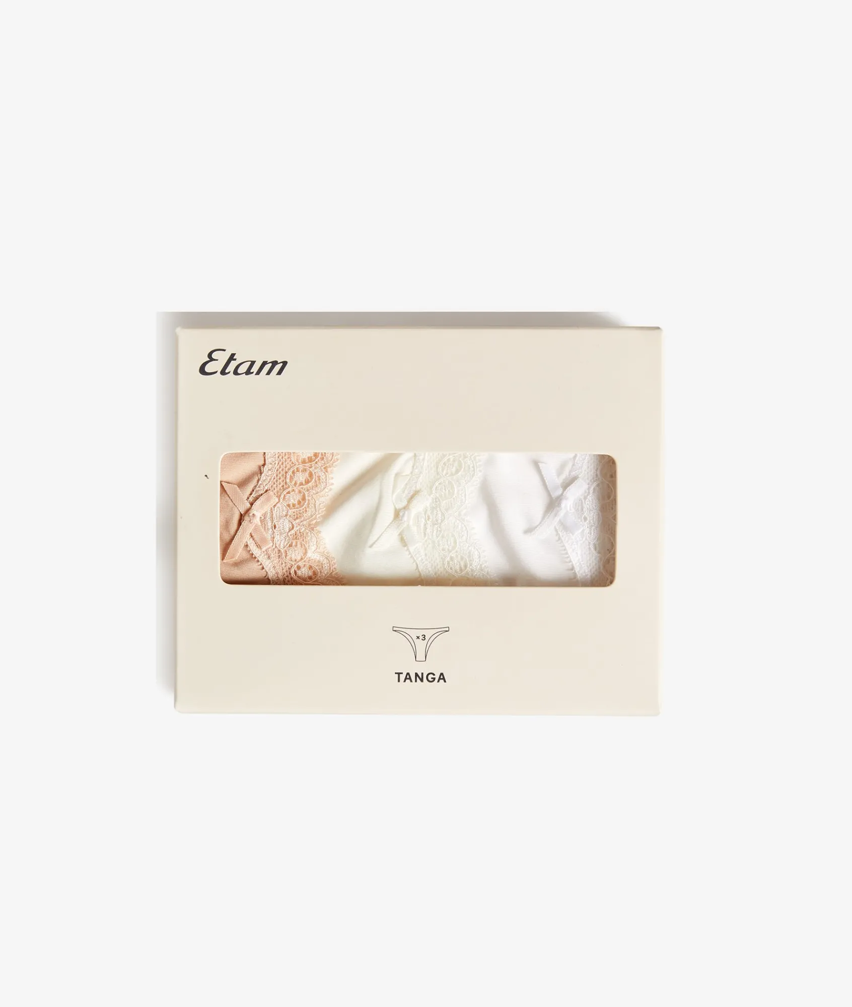Best Lot de 3 tangas en microfibre et dentelle Lots De Slips
