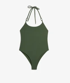Clearance Maillot de bain 1 pièce dos nu détails anneaux Maillots De Bain 1 Pièce
