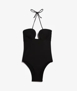 Hot Maillot de bain 1 pièce dos nu bretelles croisées Maillots De Bain 1 Pièce