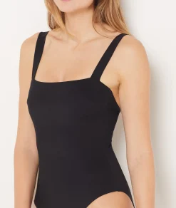 Best Sale Maillot de bain 1 pièce gainant encolure carrée Maillots De Bain 1 Pièce
