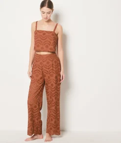 Cheap Pantalon broderie anglaise Tuniques Et Robes De Plage