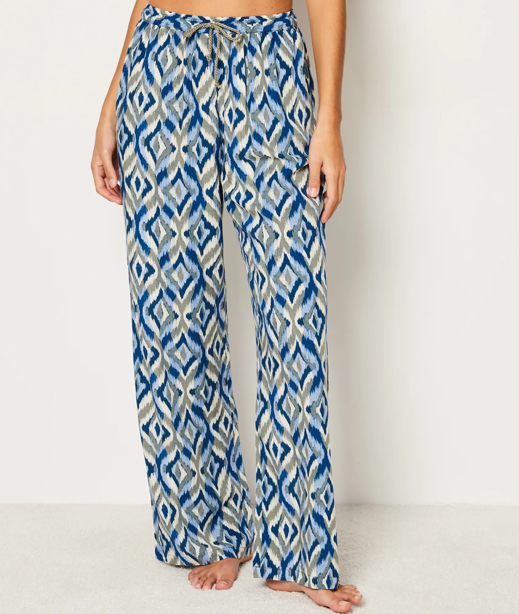 New Pantalon de pyjama évasé à motifs Bas De Pyjama