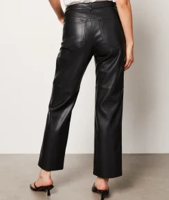 Fashion Pantalon effet cuir Jeans Slims