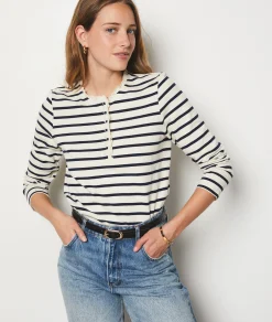 Clearance Polo marinière manches longues T-shirts Et Tops
