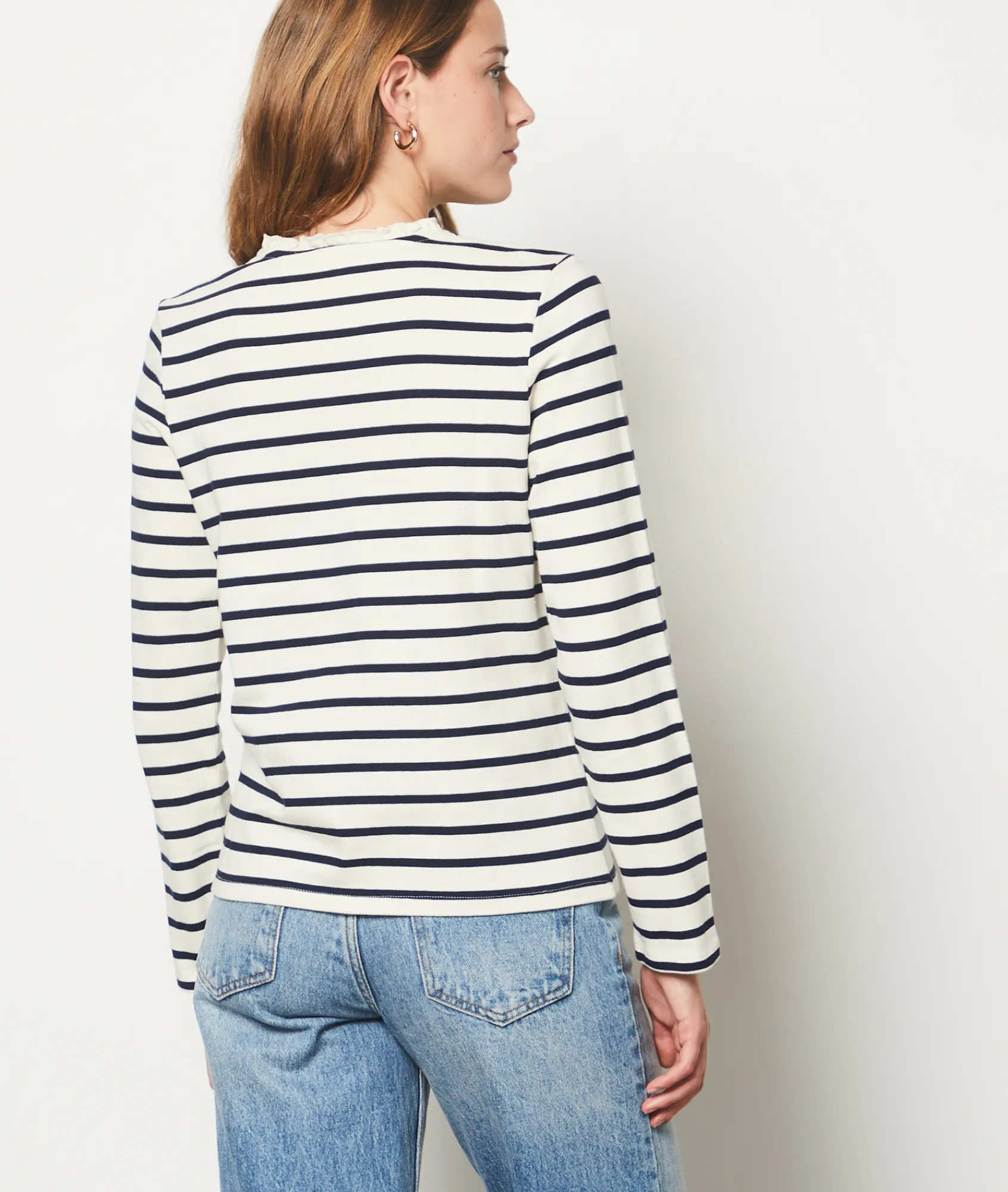 Clearance Polo marinière manches longues T-shirts Et Tops