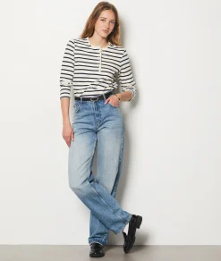Clearance Polo marinière manches longues T-shirts Et Tops