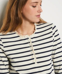 Clearance Polo marinière manches longues T-shirts Et Tops