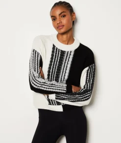 Store Pull col rond à motifs Cols Ronds
