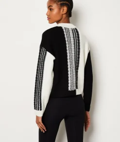Store Pull col rond à motifs Cols Ronds