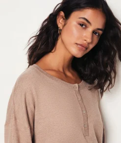 Sale Pull détails boutons Loungewear