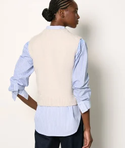 Store Pull sans manches Cols Ronds|Sans Manches