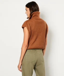 Store Pull Zip sans manches Sans Manches