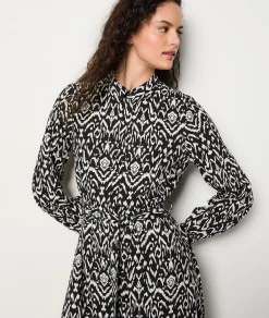 Best Robe chemise ceinturée à motifs Robes Imprimées