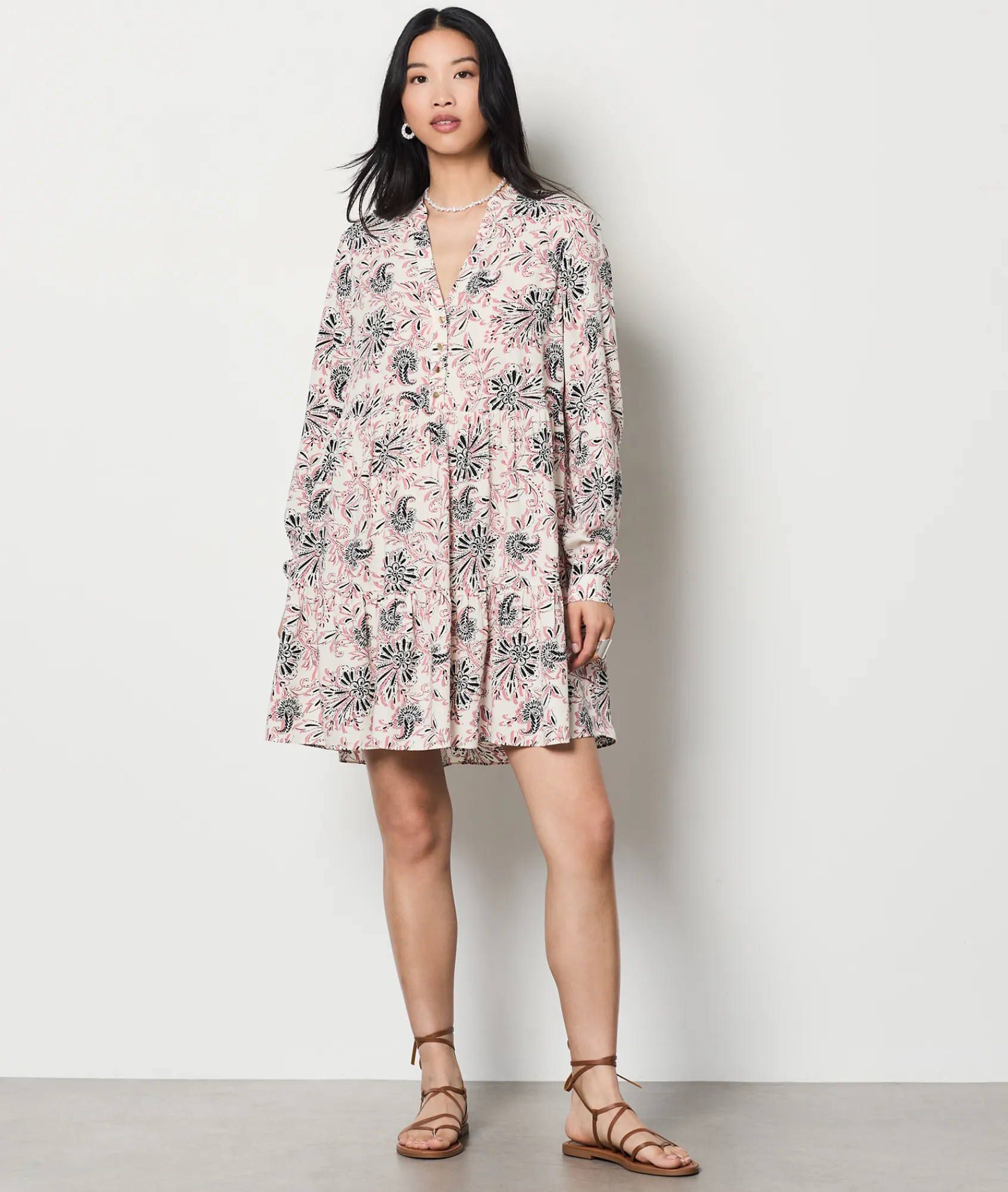 New Robe courte à motif Robes Fleuries|Robes Imprimées