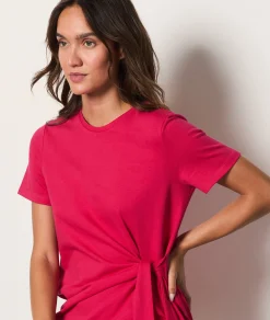 Cheap Robe courte à nouer Robes Unies