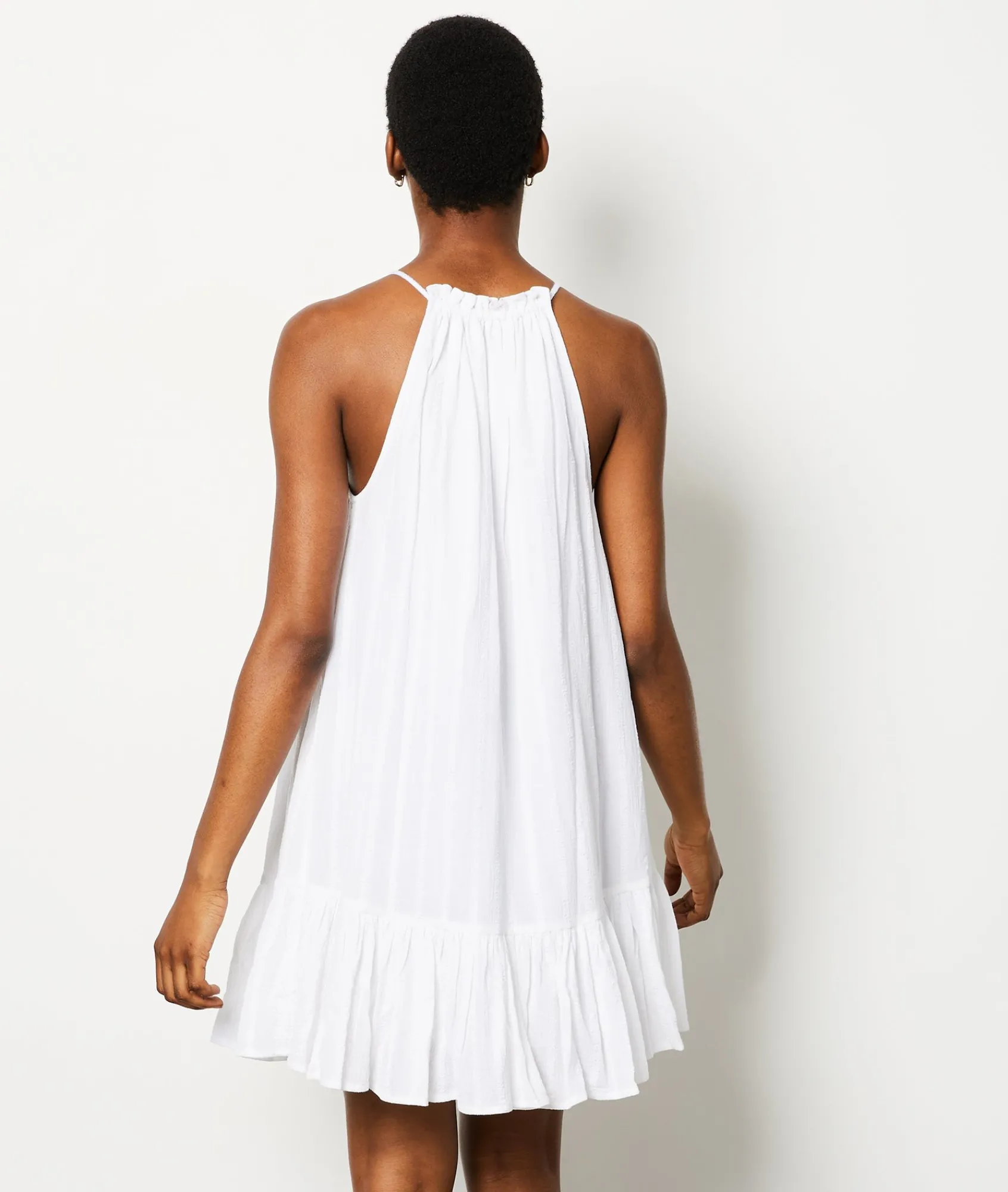 Cheap Robe courte fines bretelles Robes Unies