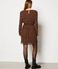 Fashion Robe courte imprimée léopard Robes Imprimées