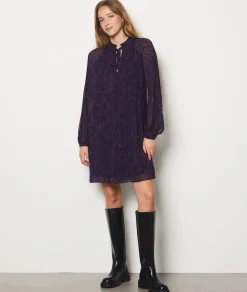 Discount Robe courte plissée Robes Imprimées