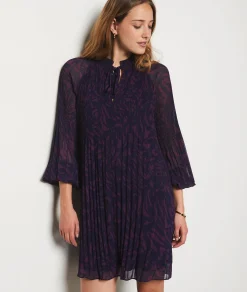 Discount Robe courte plissée Robes Imprimées
