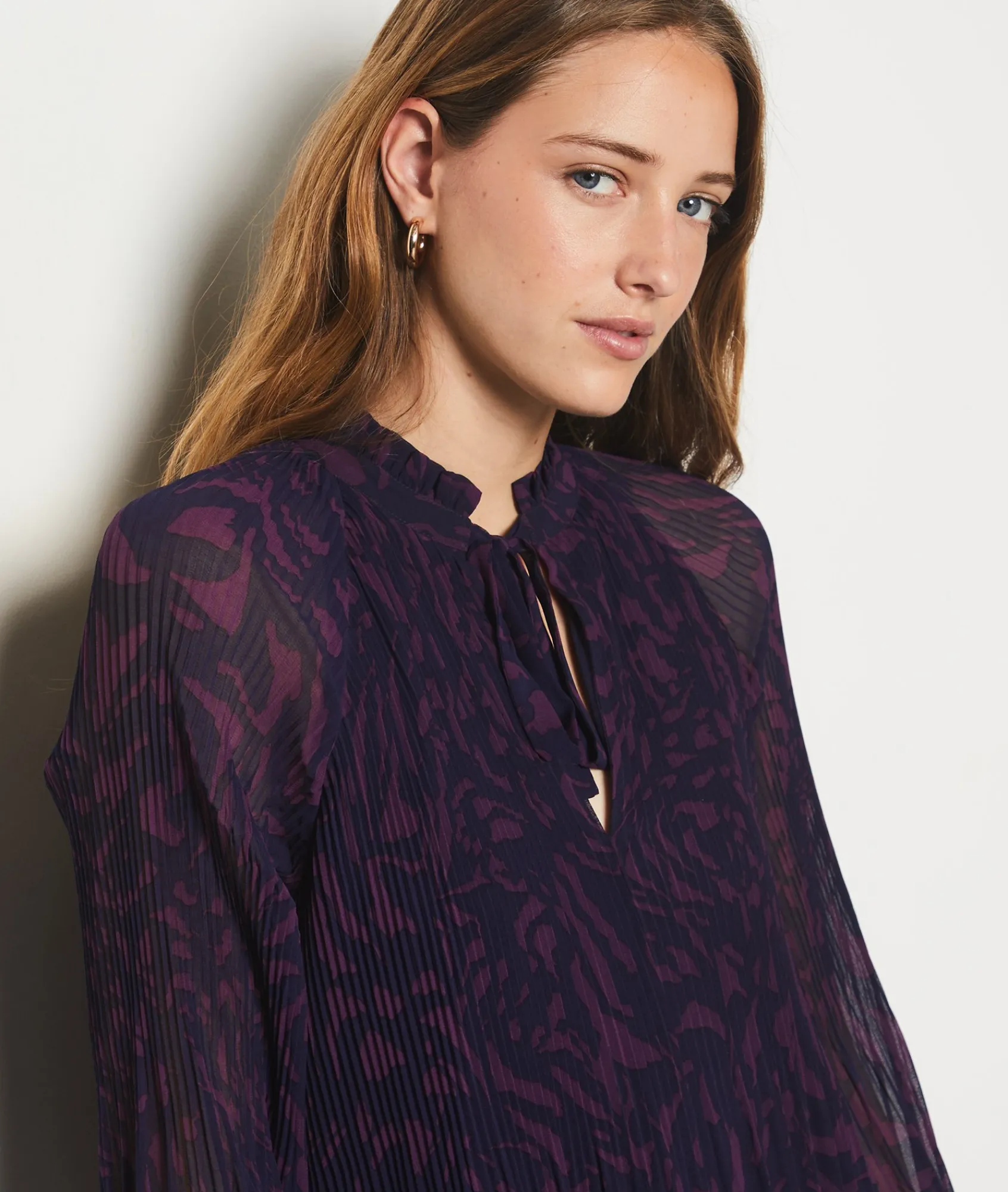 Discount Robe courte plissée Robes Imprimées