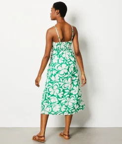 Sale Robe longue à bretelles Robes Fleuries|Robes Imprimées
