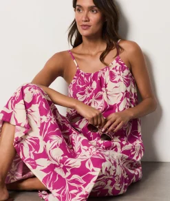 Online Robe longue à fines bretelles Robes Imprimées