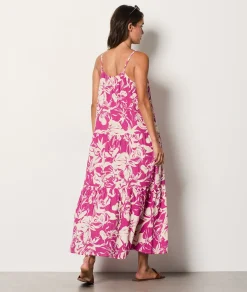 Online Robe longue à fines bretelles Robes Imprimées