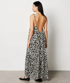 Store Robe longue à fines bretelles Robes Imprimées