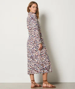 Store Robe longue à motif Robes Imprimées