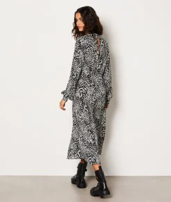 Best Robe longue à motifs manches 3/4 Robes Imprimées