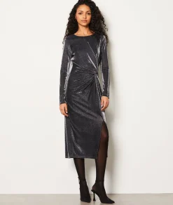Shop Robe longue é avec fente sur le coté Robes De Soirées|Robes Unies