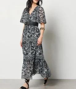 Clearance Robe longue fleurie Robes Fleuries