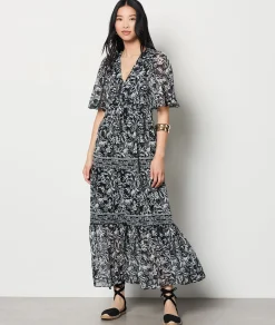 Clearance Robe longue fleurie Robes Fleuries